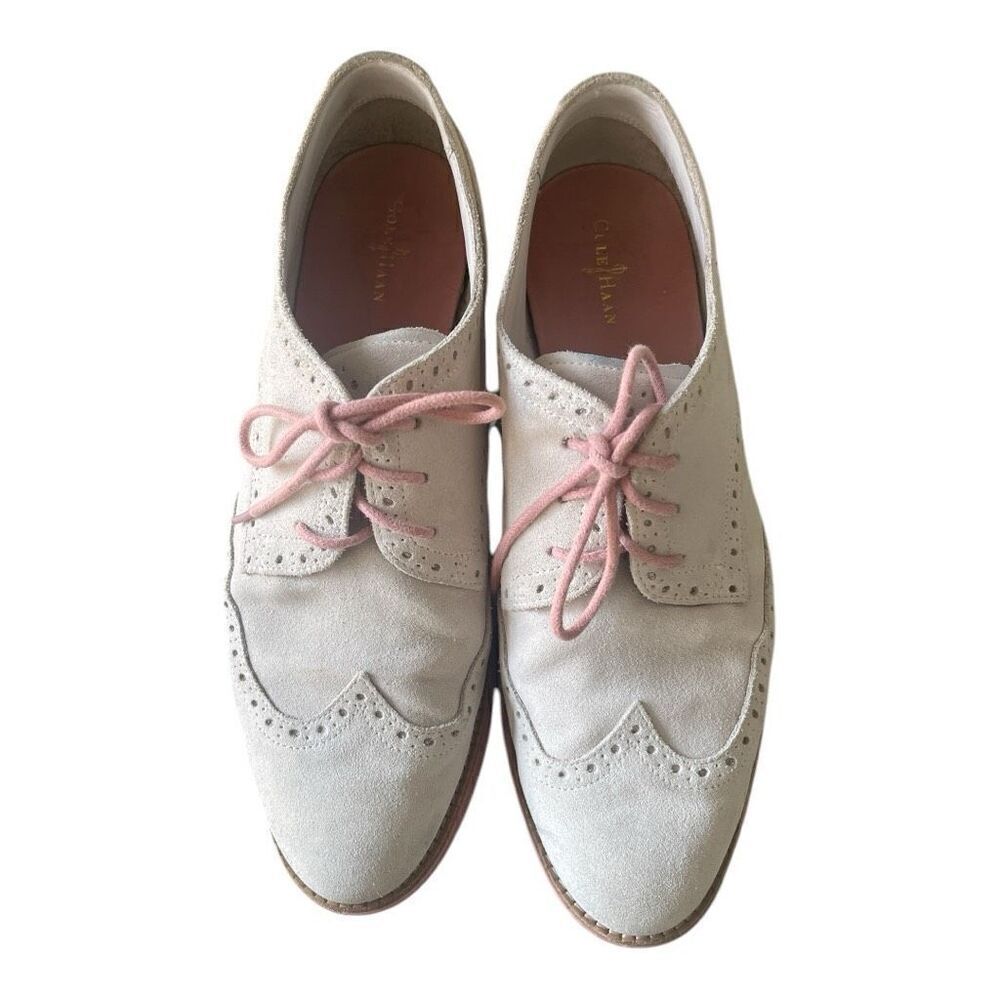 Men’s Cole Haan Lunagrand Light Tan Suede Shoes Size 10B